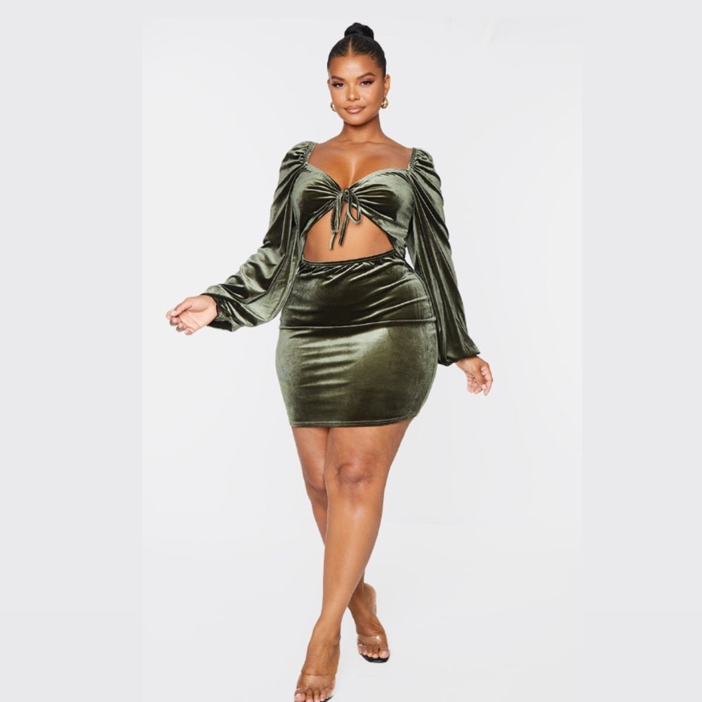 Brand New PLT dress in Olive Green!